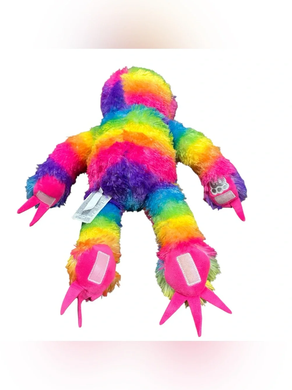 Build-A-Bear Rainbow Sloth Plush 18” Colorful Stuffed Animal w/ Sequin Dress